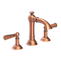 Newport Brass Aylesbury 1.2 GPM Widespread Bathroom Faucet with Pop-Up Drain Assembly - Antique Copper