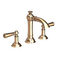 Newport Brass Aylesbury 1.2 GPM Widespread Bathroom Faucet with Pop-Up Drain Assembly - French Gold (PVD)