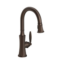 Newport Brass Metropole 1.8 GPM Single Hole Pull Down Kitchen Faucet - English Bronze