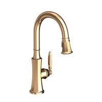 Newport Brass Metropole 1.8 GPM Single Hole Pull Down Kitchen Faucet - French Gold (PVD)