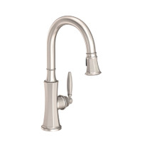 Newport Brass Metropole 1.8 GPM Single Hole Pull Down Kitchen Faucet - Satin Nickel