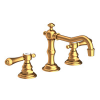 Newport Brass Chesterfield 1.2 GPM Widespread Bathroom Faucet with Pop-Up Drain Assembly Satin Gold (PVD)