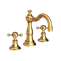 Newport Brass Victoria 1.2 GPM Widespread Bathroom Faucet with Pop-Up Drain Assembly Polished Gold (PVD)