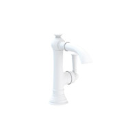 Newport Brass Aylesbury 1.2 GPM Single Hole Bathroom Faucet with Pop-Up Drain Assembly - Matte White