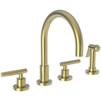 Newport Brass East Linear 1.8 GPM Widespread Kitchen Faucet - Satin Brass (PVD) Newport Brass East Linear 1.8 GPM Widespread Kitchen Faucet - Satin Brass (PVD)