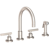 Newport Brass East Linear 1.8 GPM Widespread Kitchen Faucet - Satin Nickel Newport Brass East Linear 1.8 GPM Widespread Kitchen Faucet - Satin Nickel