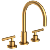 Newport Brass East Linear 1.2 GPM Widespread Bathroom Faucet with Pop-Up Drain Assembly - Satin Bronze (PVD) Newport Brass East Linear 1.2 GPM Widespread Bathroom Faucet with Pop-Up Drain Assembly - Satin Bronze (PVD)