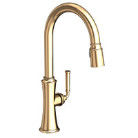 Newport Brass Stripling 1.8 GPM Single Hole Pull Down Kitchen Faucet - French Gold (PVD) Newport Brass Stripling 1.8 GPM Single Hole Pull Down Kitchen Faucet - French Gold (PVD)