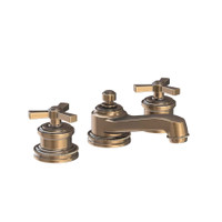 Newport Brass Miro 1.2 GPM Widespread Bathroom Faucet with Pop-Up Drain Assembly Antique Brass