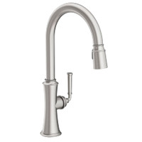 Newport Brass Stripling 1.8 GPM Single Hole Pull Down Kitchen Faucet - Stainless Steel