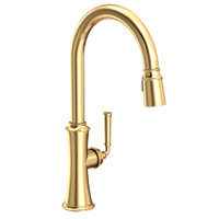 Newport Brass Stripling 1.8 GPM Single Hole Pull Down Kitchen Faucet -  Uncoated Polished Brass (Living) Newport Brass Stripling 1.8 GPM Single Hole Pull Down Kitchen Faucet -  Uncoated Polished Brass (Living)