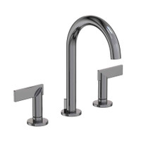 Newport Brass Priya 1.2 GPM Widespread Bathroom Faucet with Pop-Up Drain Assembly - Midnight Chrome