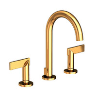 Newport Brass Priya 1.2 GPM Widespread Bathroom Faucet with Pop-Up Drain Assembly - Polished Gold (PVD)