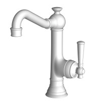 Newport Brass Jacobean 1.8 GPM Single Hole Bar Faucet - Matte White