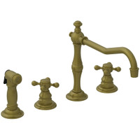 Newport Brass Chesterfield 1.8 GPM Widespread Kitchen Faucet - Antique Brass