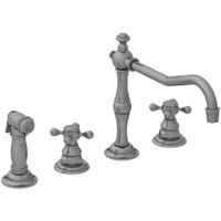 Newport Brass Chesterfield 1.8 GPM Widespread Kitchen Faucet - Antique Nickel