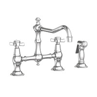 Newport Brass Fairfield 1.8 GPM Widespread Bridge Kitchen Faucet - Polished Chrome Newport Brass Fairfield 1.8 GPM Widespread Bridge Kitchen Faucet - Polished Chrome