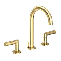 Newport Brass Pavani 1.2 GPM Widespread Bathroom Faucet with Pop-Up Drain Assembly - Forever Brass (PVD) Newport Brass Pavani 1.2 GPM Widespread Bathroom Faucet with Pop-Up Drain Assembly - Forever Brass (PVD)
