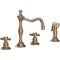 Newport Brass Fairfield 1.8 GPM Widespread Kitchen Faucet - Antique Brass Newport Brass Fairfield 1.8 GPM Widespread Kitchen Faucet - Antique Brass