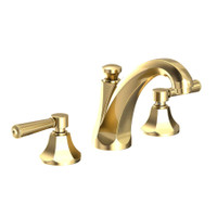 Newport Brass Metropole 1.2 GPM Widespread Bathroom Faucet with Pop-Up Drain Assembly , Forever Brass (PVD) Newport Brass Metropole 1.2 GPM Widespread Bathroom Faucet with Pop-Up Drain Assembly , Forever Brass (PVD)