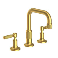 Newport Brass Clemens 1.2 GPM Widespread Bathroom Faucet with Pop-Up Drain Assembly - Satin Brass (PVD)