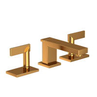 Newport Brass Metro 1.2 GPM Widespread Bathroom Faucet with Pop-Up Drain Assembly - Aged Brass Newport Brass Metro 1.2 GPM Widespread Bathroom Faucet with Pop-Up Drain Assembly - Aged Brass