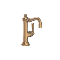 Newport Brass Jacobean 1.2 GPM Single Hole Bathroom Faucet with Pop-Up Drain Assembly - Antique Brass Newport Brass Jacobean 1.2 GPM Single Hole Bathroom Faucet with Pop-Up Drain Assembly - Antique Brass