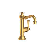 Newport Brass Jacobean 1.2 GPM Single Hole Bathroom Faucet with Pop-Up Drain Assembly - Satin Bronze (PVD) Newport Brass Jacobean 1.2 GPM Single Hole Bathroom Faucet with Pop-Up Drain Assembly - Satin Bronze (PVD)