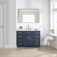 Altair Gavino 48" Single Bathroom Vanity with Grain White Composite Stone Countertop Altair Gavino 48" Single Bathroom Vanity with Grain White Composite Stone Countertop
