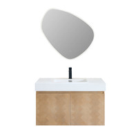 Altair Siena 36" Wall-mounted Single Bathroom Vanity with White Artificial Drop-in Sink Altair Siena 36" Wall-mounted Single Bathroom Vanity with White Artificial Drop-in Sink