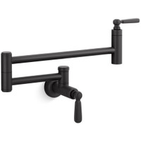 Kohler Edalyn by Studio McGee 3.2 GPM Wall Mounted Single Hole Pot Filler - Matte Black Kohler Edalyn by Studio McGee 3.2 GPM Wall Mounted Single Hole Pot Filler - Matte Black