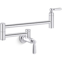 Kohler Edalyn by Studio McGee 3.2 GPM Wall Mounted Single Hole Pot Filler - Polished Chrome Kohler Edalyn by Studio McGee 3.2 GPM Wall Mounted Single Hole Pot Filler - Polished Chrome