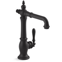 Kohler Artifacts 1.5 GPM Single Hole Bar Faucet Matte Black Kohler Artifacts 1.5 GPM Single Hole Bar Faucet Matte Black