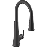 Kohler Tone Touchless Pull-Down Kitchen Sink Faucet with Three-Function Sprayhead - Matte Black Kohler Tone Touchless Pull-Down Kitchen Sink Faucet with Three-Function Sprayhead - Matte Black
