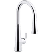 Kohler Tone Touchless Pull-Down Kitchen Sink Faucet with Three-Function Sprayhead - Polished Chrome Kohler Tone Touchless Pull-Down Kitchen Sink Faucet with Three-Function Sprayhead - Polished Chrome