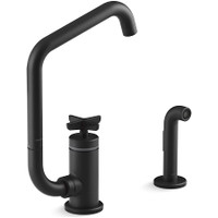 Kohler Billet 1.5 GPM Single Hole Kitchen Faucet - Includes Side Spray and Two Function Aerator - Matte Black Kohler Billet 1.5 GPM Single Hole Kitchen Faucet - Includes Side Spray and Two Function Aerator - Matte Black
