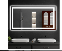 Royal 30"x48" LED Bathroom Mirror with Lights, Dimmable，Anti-Fog，Bathroom Vanity Mirror for Wall, Backlit + Front Lit, Memory Function, Shatter-Proof, Tempered Glass