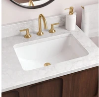 Signature Hardware Myers 21" Rectangular Porcelain Undermount Bathroom Sink
