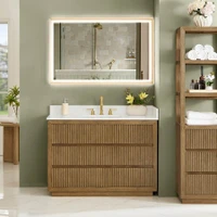 Altair Navan 48" Free Standing Single Basin Vanity Set with Cabinet and Engineered Stone Vanity Top