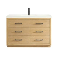 Altair Sigrid 48" Free Standing Single Basin Vanity Set with Cabinet and Engineered Stone Vanity Top