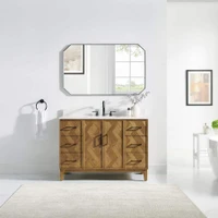 Altair Clara 48" Free Standing Single Basin Vanity Set with Cabinet and Quartz Vanity Top
