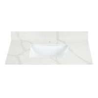 Altair Arbios 36" Quartz Vanity Top with Backsplash