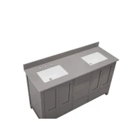 Altair Madrid 61" Engineered Stone Vanity Top with Backsplash