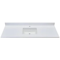 Altair Viterbo 61" Engineered Stone Single Basin Vanity Top with Backsplash