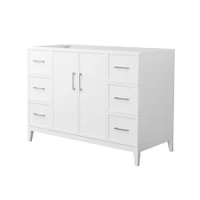 Wyndham Collection Elan 47" Single Free Standing Vanity Cabinet Only - Less Vanity Top