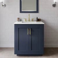 Wyndham Collection Miranda 30" Free Standing Single Basin Vanity Set with Cabinet and Quartz Vanity Top