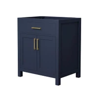 Wyndham Collection Beckett 30" Single Free Standing Vanity Cabinet Only - Less Vanity Top