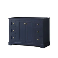 Wyndham Collection Avery 48" Single Free Standing Vanity Cabinet Only - Less Vanity Top