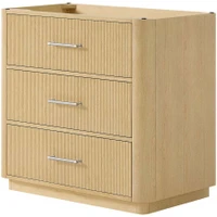 Wyndham Collection Francesca 36" Single Free Standing Vanity Cabinet Only - Less Vanity Top