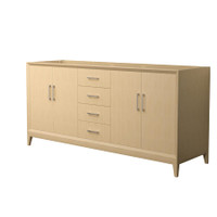 Wyndham Collection Janna 72" Double Free Standing Vanity Cabinet Only - Less Vanity Top